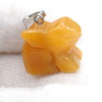 Pendentif Lapin en Cristal Naturel Sculpté à la Main, Pierre Précieuse de Guérison pour la Fabrication de Bijoux, Énergie Chakra, Reiki, Spirituel, Cadeau en Gros