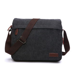 <strong>New</strong> Hot Sale Canvas Computer Shoulder Bag Clamshell Single Shoulder Bag Travel <strong>Briefcase</strong> Large Capacity Crossbody Bag for Men