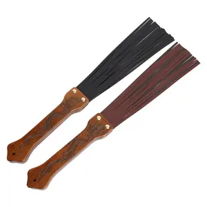 Guanti erotici sm uomini e donne condizionamento alternativo manico in legno <span class=keywords><strong>frusta</strong></span> a mano in pelle bovina condizionata nappa <span class=keywords><strong>frusta</strong></span> in pelle - Product Image 1