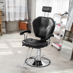 Sillas secadora de Salón/silla de salón negra <span class=keywords><strong>y</strong></span> dorada/silla de salón equipo de peluquería - Product Image 5