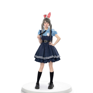 Judy películas Cosplay disfraces niño conejito uniforme de policía traje Halloween fiesta ropa <span class=keywords><strong>pareja</strong></span> familia disfraces - Product Image 2