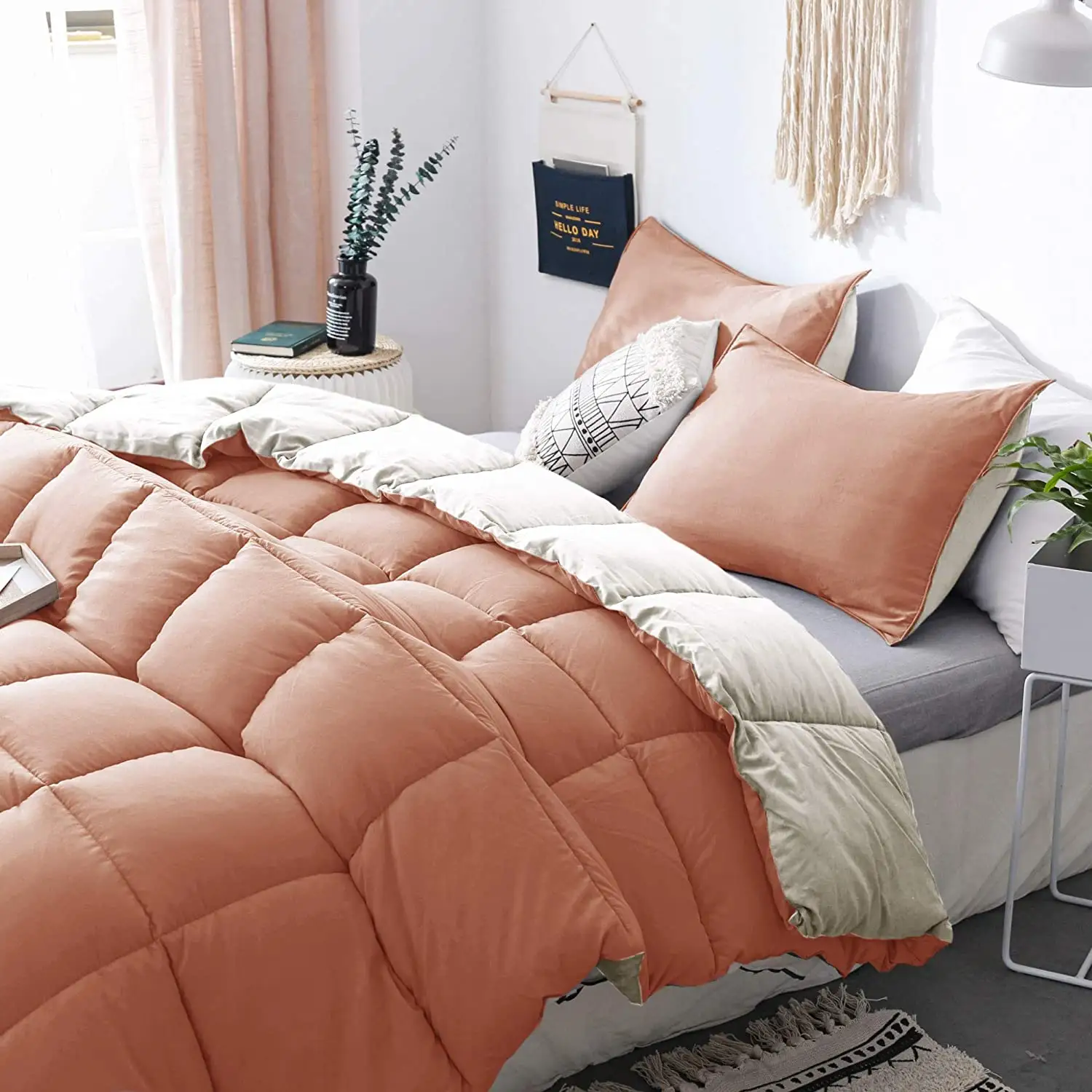 Duvet,Hotel Quilt,Hotel Home bed linen comforter set 100% cotton fabric duvet microfiber filling white