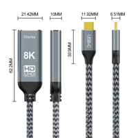 Günstiger Preis A151-2 8K 60Hz 32.4G USB Typ C Stecker auf HDMI Buchse Adapter Konverter Kabel USB-Kabel für Audio & Video & Daten