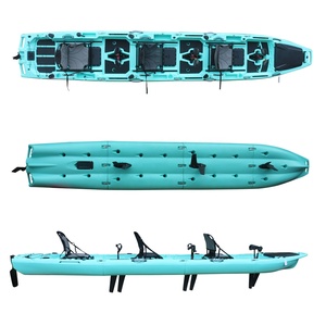Vicking 18.6ft mô-đun bàn đạp câu cá <span class=keywords><strong>Kayak</strong></span> HDPE nhự<span class=keywords><strong>a</strong></span> cứng 4 phần có thể tháo rời Xuồng Dễ dàng cài đặt Giao thông vận tải thiết kế mới - Product Image 1