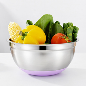 อ่างทำอาหารสแตนเลสอเนกประสงค์เคลือบสารกันติดพร้อมฝาพลาสติก - Product Image 4