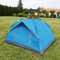 Tente automatique facile à installer, une chambre à coucher, tente de camping portable quatre saisons ultralégère et imperméable avec tissu en polyester
