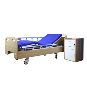 Cama de Hospital Manual SF802A, Cama Médica con Estructura de Acero y Plástico en Color Madera, Diseño Simple para Cuidado de Ancianos - Product Image 1