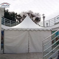 Tonnelle Pagode en Aluminium Étanche à Installation Rapide 3x3 4x4 5x5 pour 5 Personnes, Tente d'Événement Extérieur à Vendre