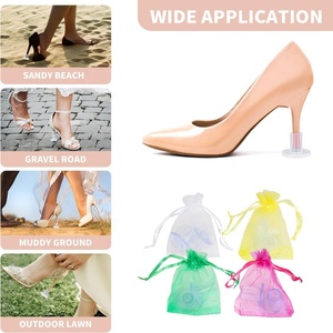 Protectores de Tacón Antideslizantes en Forma de U para Exteriores, para Mujeres, Bodas, Terrenos Mojados, Grava, Eventos al Aire Libre - Product Image 4
