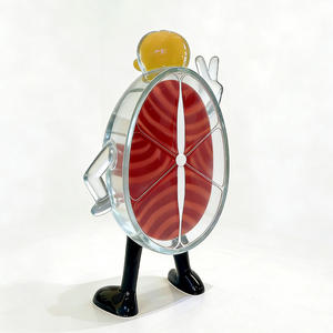 Mascota, Figura Grande de Resina Transparente, Escultura de Cabeza de Pez - Product Image 5