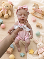 Großhandel Lebensechte 13 Zoll Mädchen-Babypuppen aus Vollsilikon Realistische Platin-Reborn-Puppen