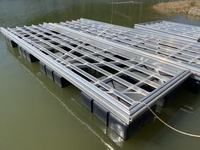 Plateforme de fête flottante avec base en aluminium, maison flottante, villa aquatique de luxe