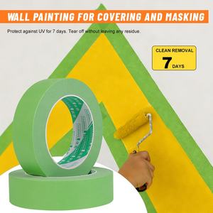 Ruban de masquage vert pour peintres UJANG, faible MOQ, personnalisé, résistant aux UV, 48 mm, 1,88 pouce - Product Image 3