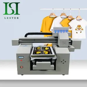 LSTA4A3-009 nouvelle Machine d'impression automatique 1 ou 2 stations DTG pour vêtements sur tissu, impression de t-shirt de masse