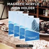 Support de menu magnétique personnalisé en acrylique A4 A5 A6, présentoir de table réglable, cadre photo fait main pour la publicité et le marketing