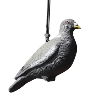 Bahçe dekoratif gerçekçi avcılık kabuk güvercinler klipleri ile yem