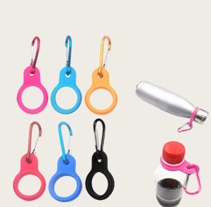 Porte-bouteille en silicone avec sangle, accessoire de