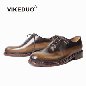 Bespoke Smoked Olive Patina Leather <strong>Shoes</strong> | High-Gloss Mirror Finish <strong>Men</strong> <strong>Tuxedo</strong> <strong>Shoes</strong> Real Leather Sole Italian Calfskin - Product Image 3