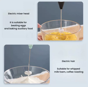 Espumador de Leche Eléctrico Mini, Negro, Duradero, Extra Grueso, Ecológico, Recargable, de Plástico Cuadrado, para Uso Doméstico, Herramientas para Espumar Café y Té - Product Image 3