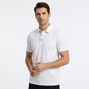 Men's <b>White</b> Short Sleeve for Shirt Regular Fit Solid Color Oxford Cotton Casual Breathable Design Button Front 220g Digital - Product Image 1