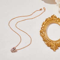 Chaîne de col mini tendance et sexy pour homme, collier tête de léopard pour femme, bijoux géométriques animaux