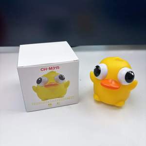Altavoz Bluetooth con Forma de Pato, Juguete de Masaje CH-M315, Dispositivo de Audio Portátil Inalámbrico Recargable, Color Amarillo - Product Image 1