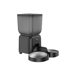 Distributeur de nourriture intelligent pour animaux de compagnie avec bol en acier inoxydable de 4,5 L, distributeur temporisé pour chiens et chats, détachable, alimenté par prise US - Product Image 3