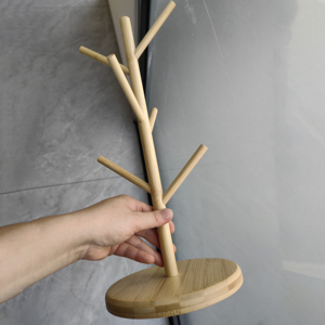 Offre Spéciale support de tasse en bambou de Type debout moderne support de théière de support d'arbre de tasse de café pour l'utilisation de Type d'installation de compteur - Product Image 4