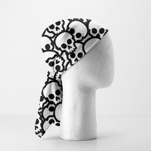 Pañuelo de Algodón 100% con Diseño de Esqueleto <span class=keywords><strong>Pirata</strong></span>, Pañuelo para la Cabeza, Protector Facial Deportivo para Mujeres y Niños, Pañuelo con Diseño de Calavera - Product Image 4