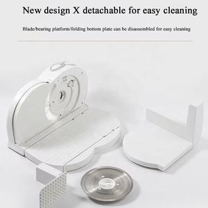 <span class=keywords><strong>Trancheuse</strong></span> à viande <span class=keywords><strong>électrique</strong></span> 220V <span class=keywords><strong>pliable</strong></span>, commerciale et domestique, pour rouleaux de mouton, jambon surgelé, fromage, pain - Product Image 5