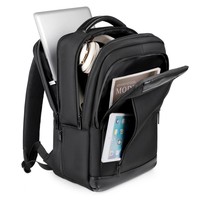 Sac à dos professionnel extensible pour ordinateur portable avec logo personnalisé, grande capacité, vente en gros, avec port USB pour le bureau, les affaires et les voyages