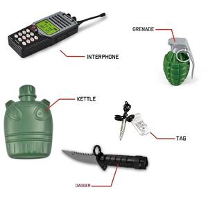 Set Mainan Militer EPT Pretend Play untuk Anak Prasekolah, Set Mainan Tentara, Mainan Peran Tentara, Kostum Tentara Anak - Product Image 3