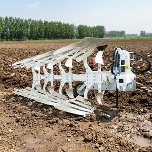 Cultivateur agricole robuste avec charrue réversible hydraulique à 4 lames pour travaux de labour à grande échelle - Product Image 5