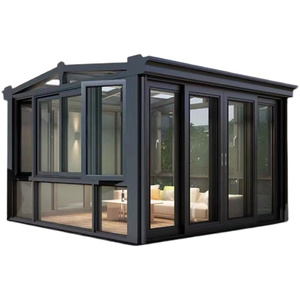 Serre <span class=keywords><strong>en</strong></span> verre DTOP NFRC CE ROHS, Orangerie <span class=keywords><strong>en</strong></span> aluminium verte pour jardin extérieur - Product Image 1