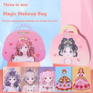 Princesse habiller papier autocollant Art <span class=keywords><strong>bricolage</strong></span> jouet <span class=keywords><strong>Kit</strong></span> avec diamant peinture habiller ensemble cadeau d'anniversaire idéal pour les filles âges - Product Image 2