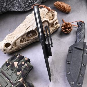 Cuchillo Fijo de Acero Inoxidable HK SS152 8Cr17Mov con Mango G10 Antideslizante, Herramienta Táctica para Caza, Camping y Supervivencia, Personalizable OEM, DIY - Product Image 4