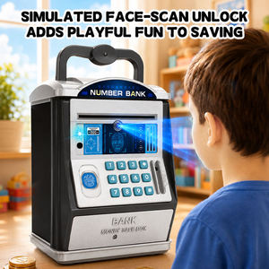 Caja Fuerte Electrónica para Niños con Desbloqueo por Huella Dactilar, Regalo para Fomentar la Literacia Financiera Infantil - Product Image 3