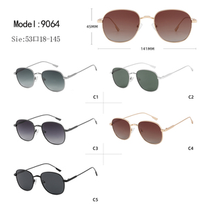 Gafas de Sol Ovaladas con Montura Completa, Lentes Degradadas, 100% Protección UV, Unisex, Protección Solar para Adultos, Estilo Retro - Product Image 3