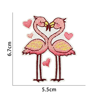 Autocollants thermocollants en tissu à motifs d'animaux de dessin animé mignons, patchs brodés pour vêtements d'enfants, vente chaude
