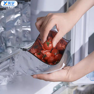 Sac de conservation en aluminium avec fermeture éclair étanche pour congélation, idéal pour <span class=keywords><strong>poulet</strong></span>, steak, saucisses, fruits et légumes - Product Image 6