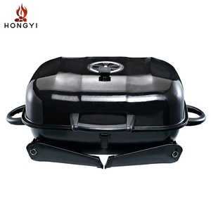 เตาบาร์บีคิวถ่านพกพา Hongyi น้ำหนัก 3.6 กก. ทำจากพลาสติก สำหรับตั้งแคมป์กลางแจ้ง ปิ้งย่างไร้ควัน พร้อมฝาปิด สำหรับย่างเนื้อและไก่ - Product Image 4