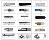 Sonde de température et d'humidité en laiton fritté à montage fileté SHT20 SHT30 SHT40 SHTC3 I2C pour la surveillance des armoires, conduits et systèmes CVC