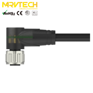 Connecteur automobile femelle Marvtech à 90 degrés, 3/4/5 pôles, connecteur moulé M12 avec lumière LED - Product Image 4