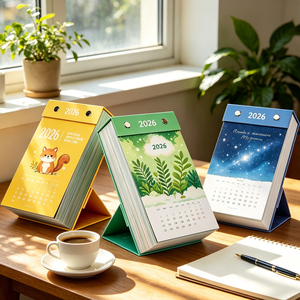 Creative Advertising DAMING Brand <strong>365</strong> <strong>Day</strong> Offset Printed Coated Paper Film Laminated Custom Logo Tear Small Desktop Calendar - Product Image 3
