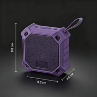 Haut-parleur portable étanche OEM/ODM d'usine pour extérieur, avec subwoofer intégré, micro et LED colorées, forme personnalisée, logo sur mesure, compatible V5.3