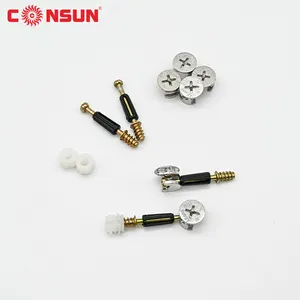 CONSUN Furniture Connect Fittings 3 in 1 connectors Cabinet Connecting Screws