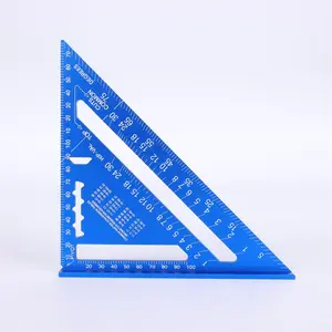 18cm Aluminum Alloy Rafter Square Triangle Ruler Carpentry Squares Speed Square For Woodworking And Construction