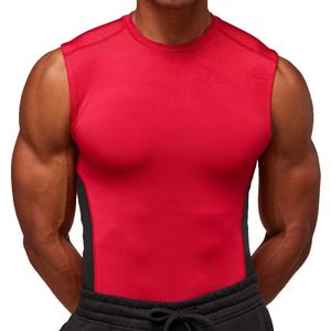 Camiseta Deportiva Ajustada para Hombre, Diseño de Bloques de Color, Transpirable y Cómoda, Venta al Por Mayor - Product Image 1