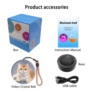 Thủy tinh điện tử bán cầu pha lê bóng Video Player tùy chỉnh Sharingan hỗ trợ không sợ hãi hợp đồng Món quà sáng tạo video bóng - Product Image 2