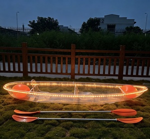 Kayak transparente doble de policarbonato de 11 pies con tira de luces LED para visitas a cenotes, parques acuáticos y negocios de alquiler. - Product Image 5